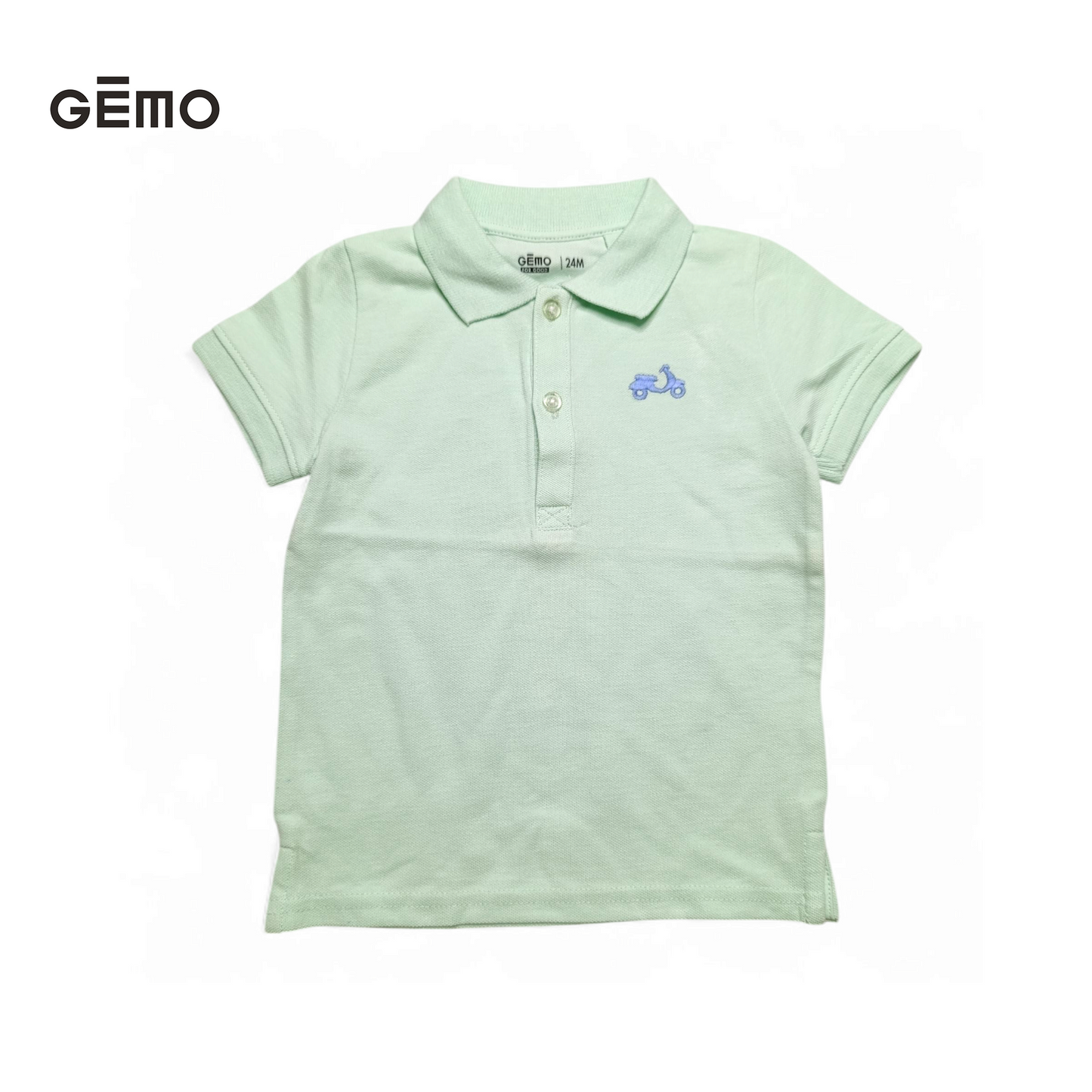 Gemo Polo T-shirt (Small Embroidered bike)