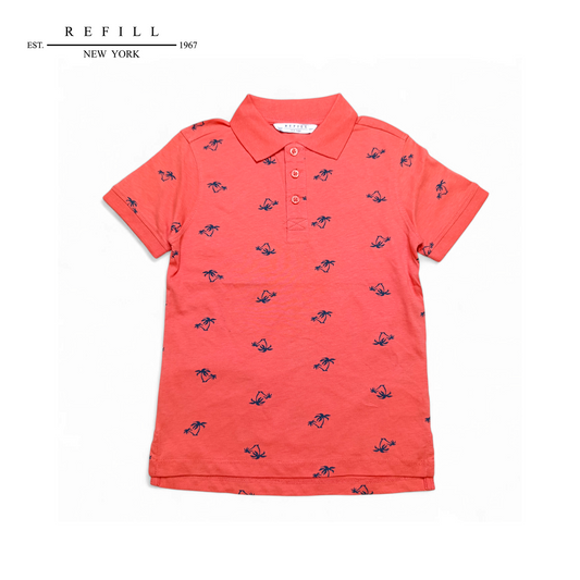 Refill Polo T-shirt (Tree Printed)