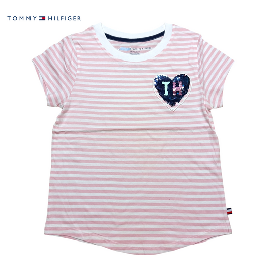 Tommy Hilfiger Round Neck T-shirt ( Reversible sequins )