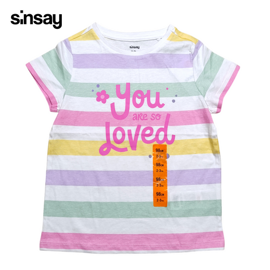 Sinsay Round Neck T-shirt ( Stripes )