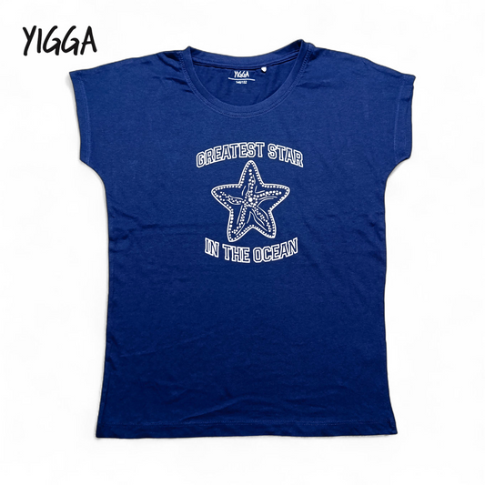Yigga Round Neck t-shirt ( Jelly Fish )