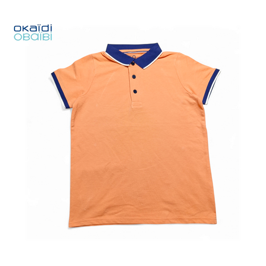 Okaidi Polo T-shirt (With Dark blue Collar )