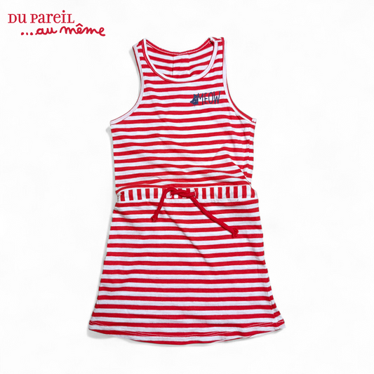Du Pareil Dress ( Red Stripes )