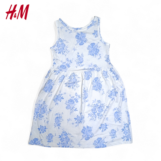 H&M Dress ( Blue Flowers Printed )