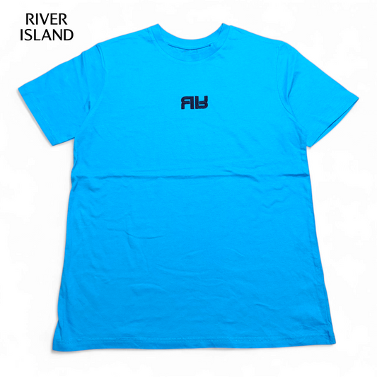 River Island, Round Neck T-shirt ( Embroidered Logo )