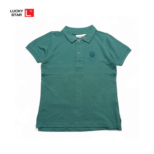 Lucky Star Polo T-shirt (Dark Green)