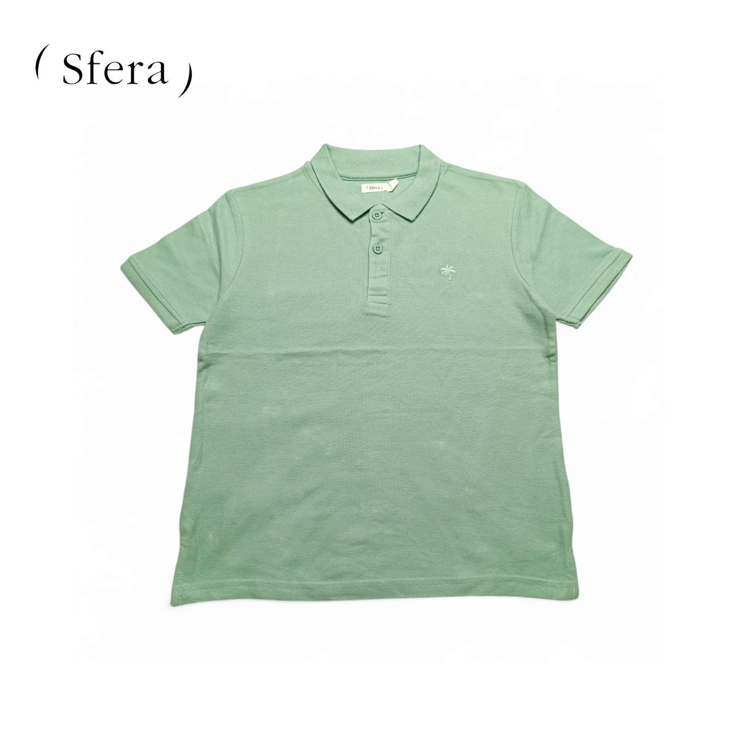 (Sfera Polo T-shirt ( Small Embroidered Tree Logo )