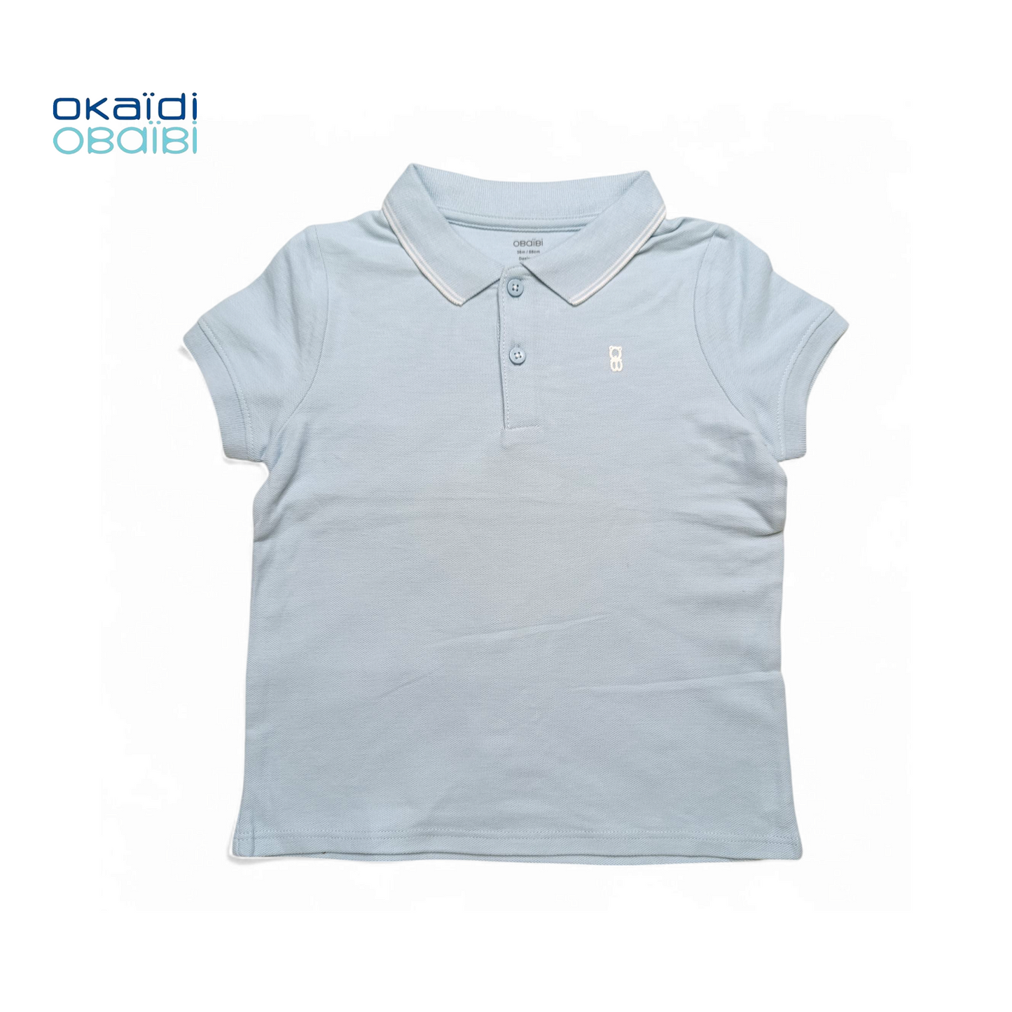 Okaidi Polo T-shirt ( Small Print Bear logo )