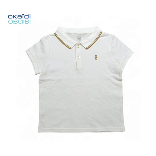 Okaidi Polo T-shirt ( Small Print Bear logo )
