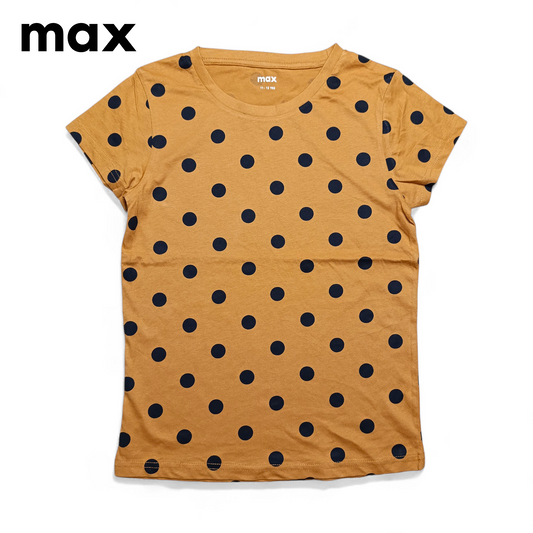 Max Round  Neck T-shirt ( Polka Dot )