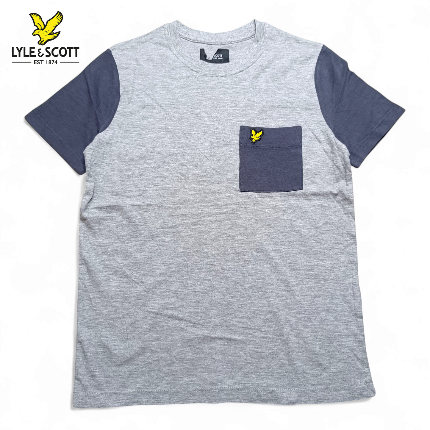 Lyle& Scott Round Neck T-shirt ( Basic T-shirt With Eagle Logo )