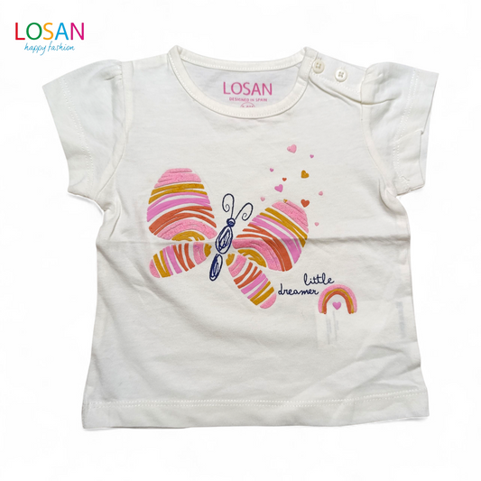 Losan Round Neck T-shirt ( Butterfly )