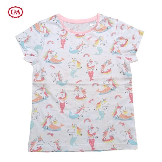 C&A Round Neck T-shirt ( Mermaid Unicorn )
