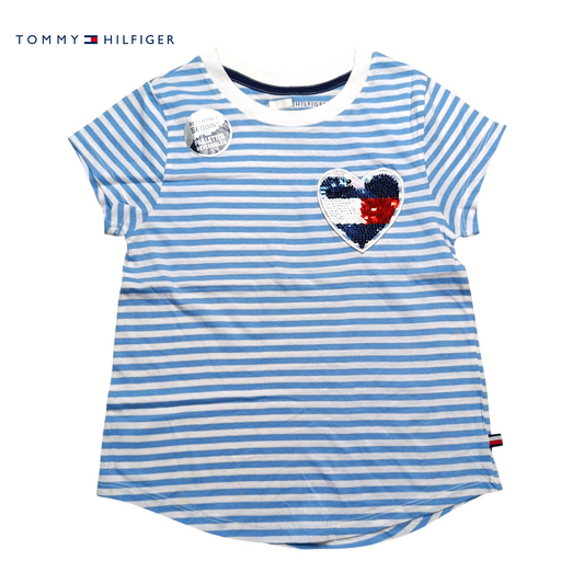 Tommy Hilfiger Round Neck T-shirt ( Reversible Sequins )