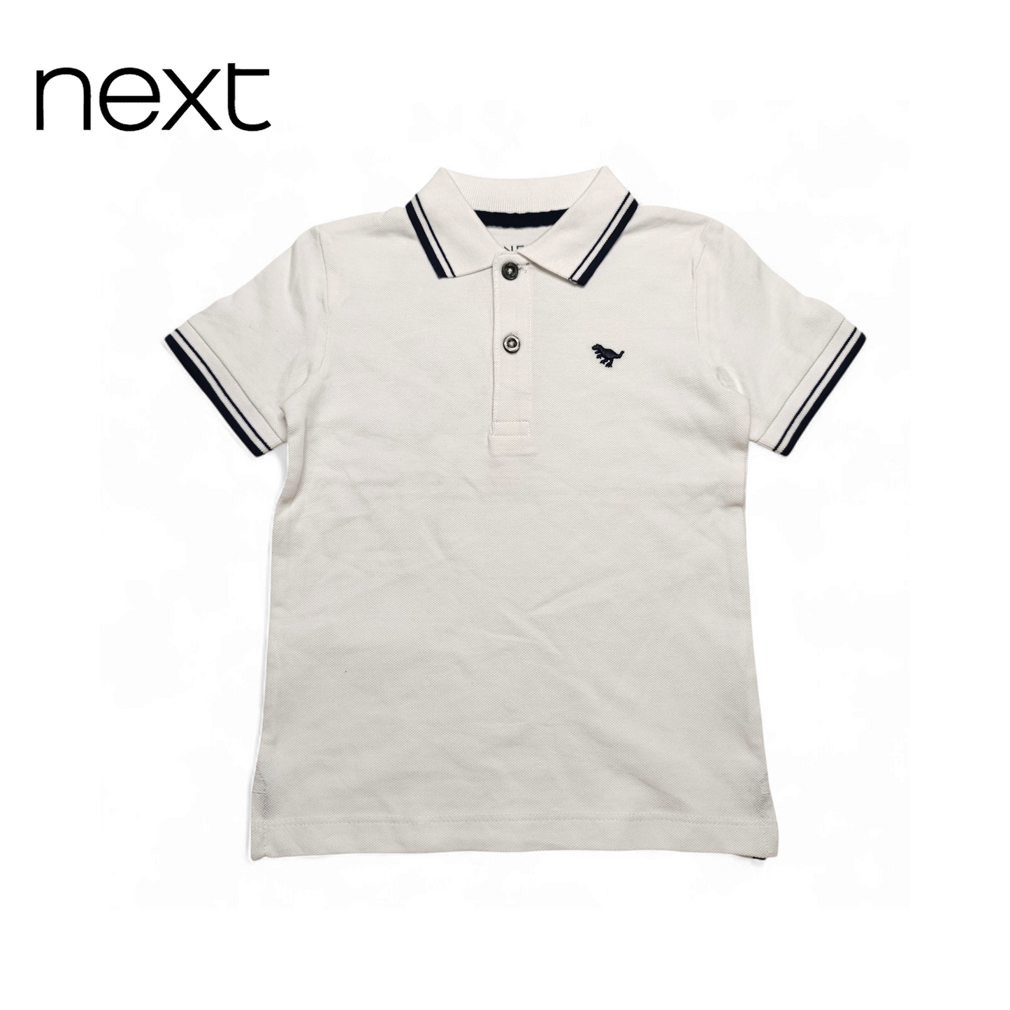 Next Polo T-Shirt ( Small Embroidered Dinosaur )