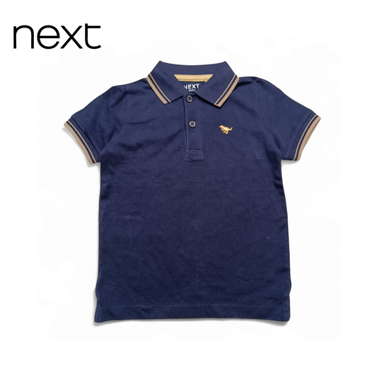 Next Polo T-Shirt ( Small Embroidered Dinosaur )