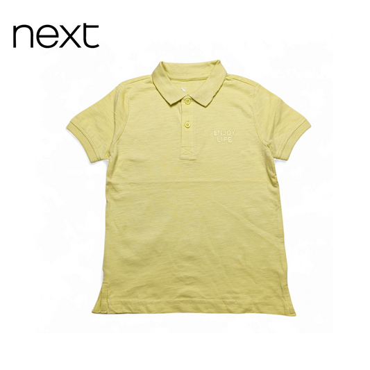 Next Polo T-Shirt (Embroidered Enjoy Life)