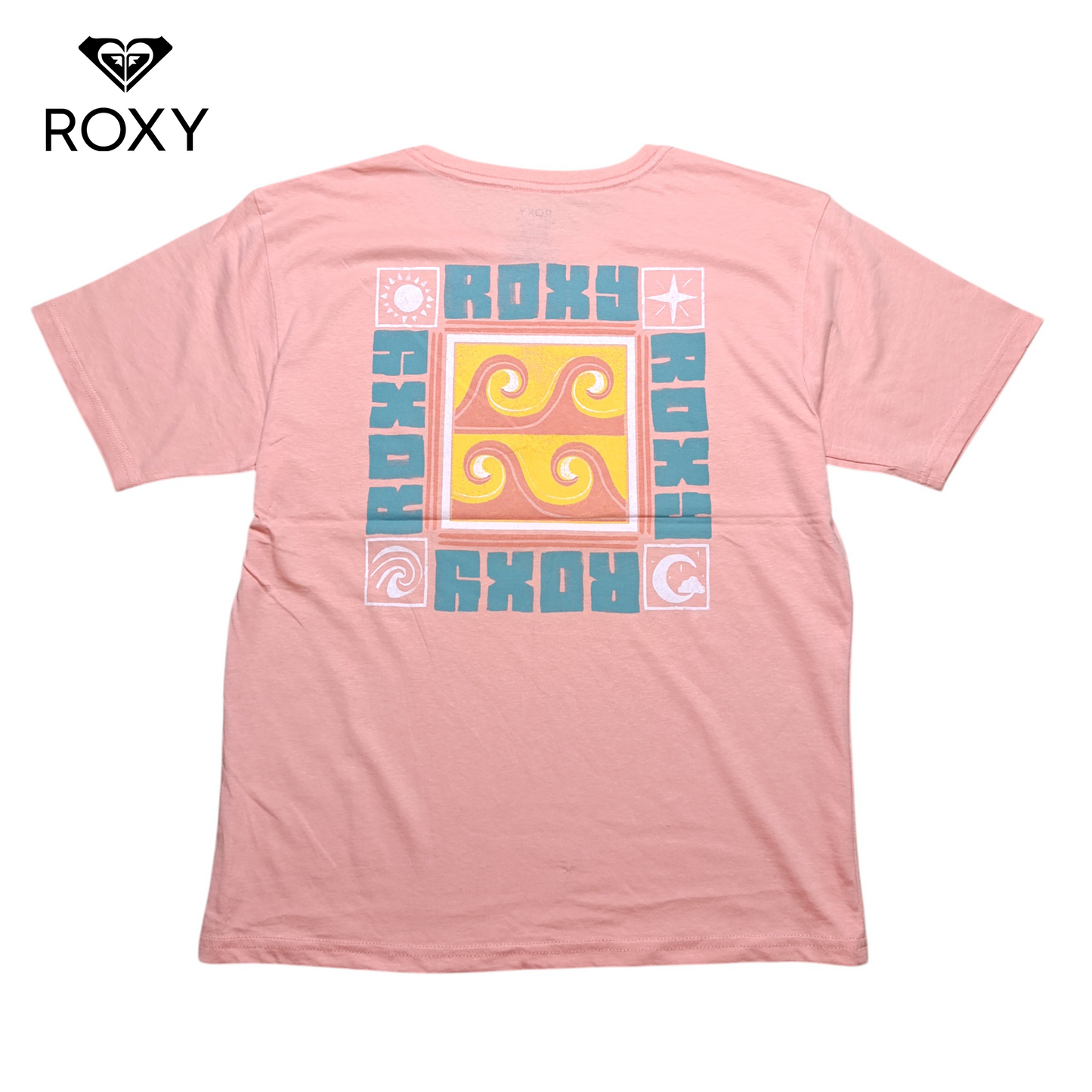 Roxy Round Neck T-shirt ( Drop Shoulder )