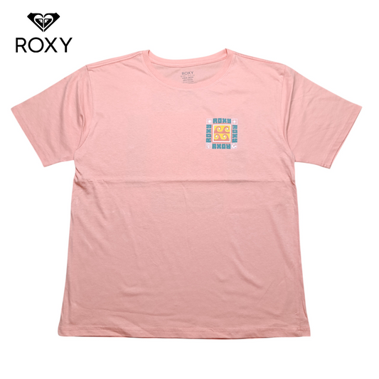 Roxy Round Neck T-shirt ( Drop Shoulder )