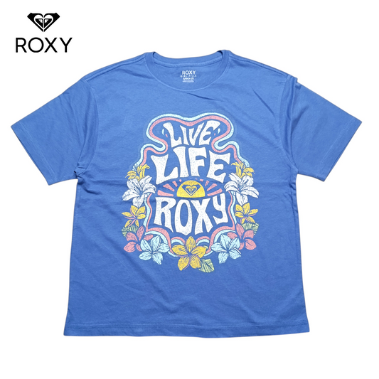 Roxy Round Neck T-shirt ( Baggy Crop Top )