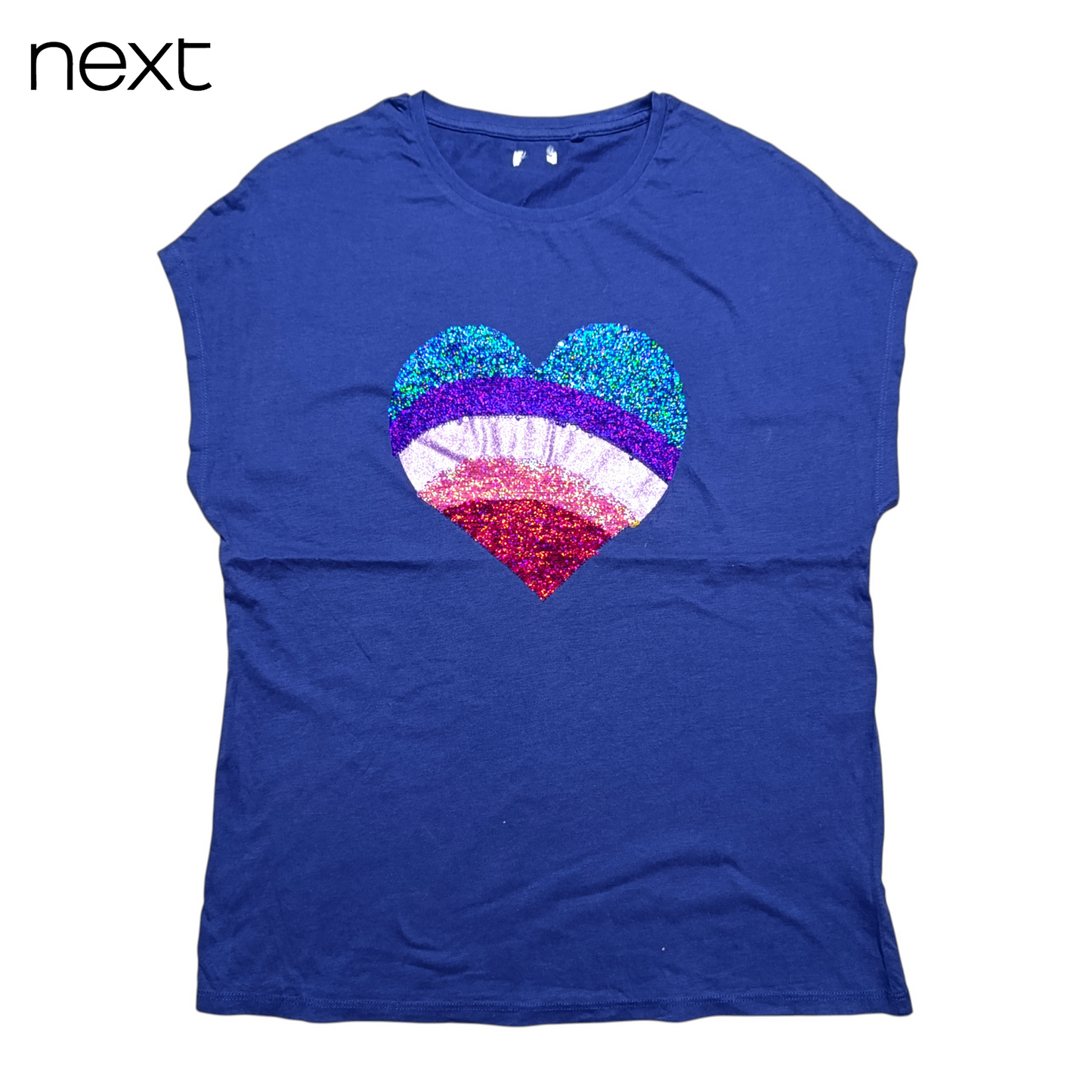Next Round Neck T-shirt ( Reversible Sequins & Drop Shoulder )