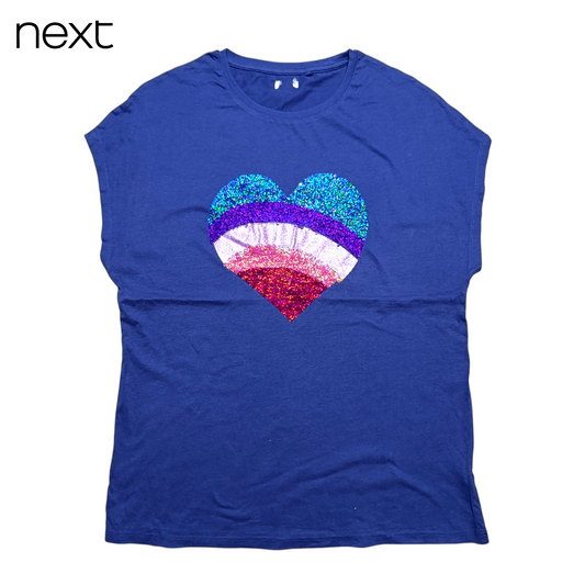 Next Round Neck T-shirt ( Reversible Sequins & Drop Shoulder )