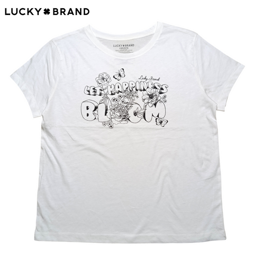 Lucky Brand Round Neck T-shirt ( Crop Top )
