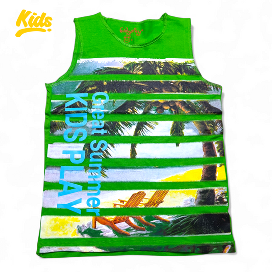 Kids Round Neck T-shirt ( Sleeve less )