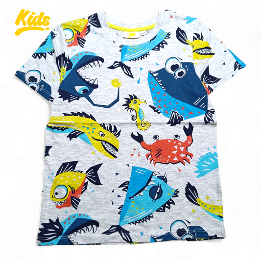 Kids Round Neck T-shirt ( Printed )