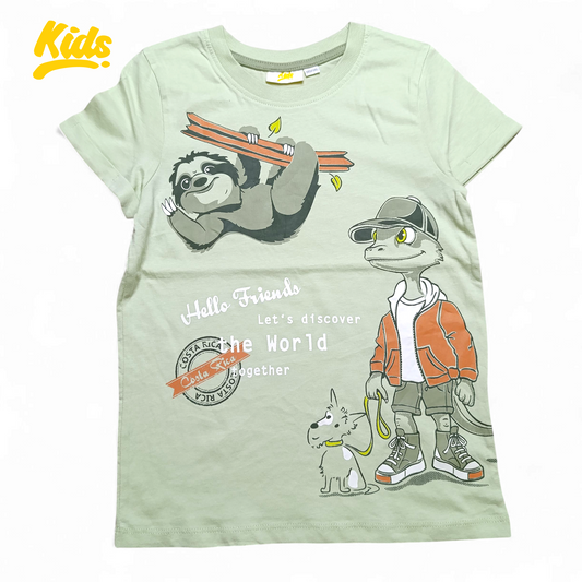 Kids Round Neck T-shirt ( Animals )