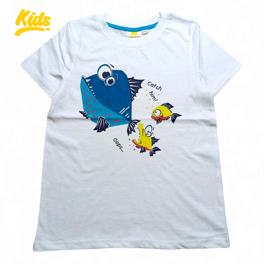 Kids Round Neck T-shirt ( Fish )