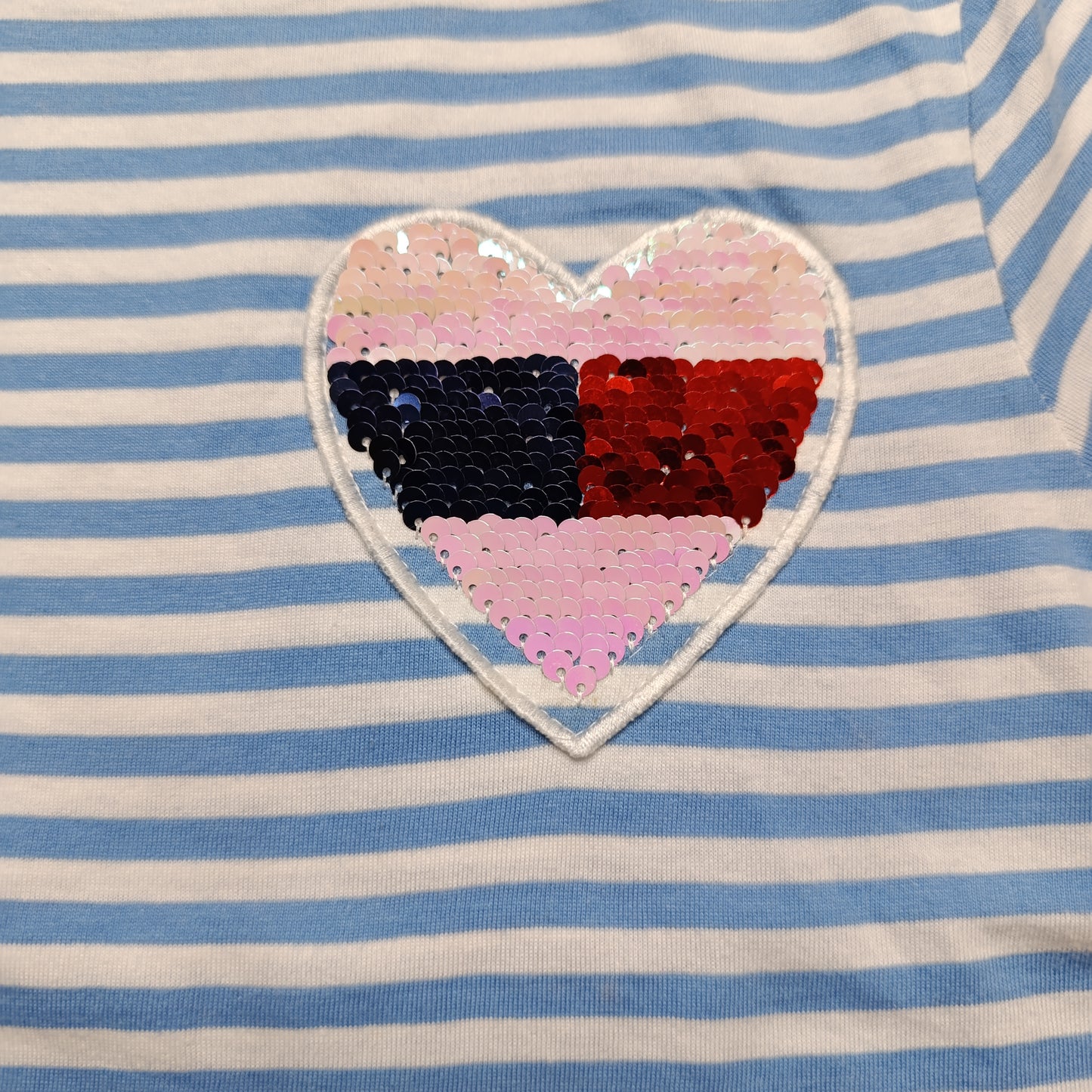Tommy Hilfiger Round Neck T-shirt ( Reversible Sequins )
